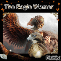 The Eagle Woman - Free animated GIF