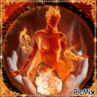 Fire Woman - Free animated GIF