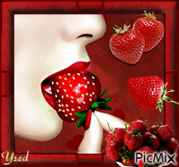 Amo las fresas Animated GIF