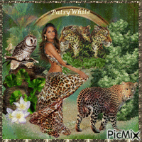 With my leopards - GIF animé gratuit