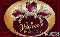Welcome Red and gold animēts GIF