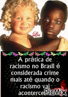 DIGA NÃO AO RACISMO - Безплатен анимиран GIF