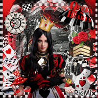 Surreal Queen of Hearts Animated GIF