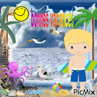 Bonnes Vacances - Ücretsiz animasyonlu GIF