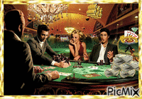 Stars Playing Poker - 無料のアニメーション GIF