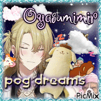 Luca Kaneshiro: Oyasumimir, pog dreams animasyonlu GIF