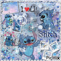 Stitch ❤️ elizamio Gif Animado