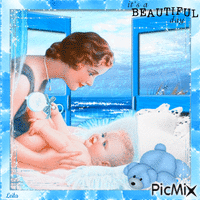 Its a beautiful day...Baby and a mother