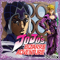 JoJo's Bizarre Adventure & glitters - GIF animé gratuit