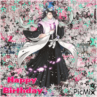 Happy Birthday, Byakuya Kuchiki! - GIF animé gratuit