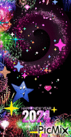 Happy New Year 2024! 🙂🎉🎈 Animated GIF
