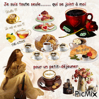 petit déjeuner - Бесплатный анимированный гифка