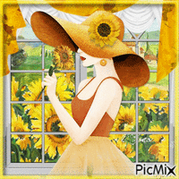 Lady in Yellow-RM-03-21-23 - GIF animasi gratis