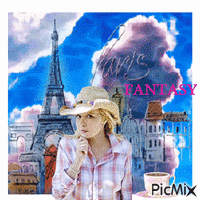 Paris Fantasy - GIF animé gratuit