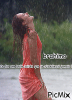 sous la pluie - GIF animé gratuit