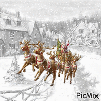 Santa's Flight - 無料のアニメーション GIF