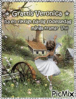 Grattis Veronica T 2018 κινούμενο GIF