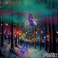 winter fairies - GIF animé gratuit