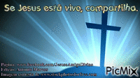 Se Jesus está vivo, compartilha. - GIF animado gratis
