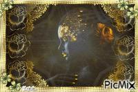 Portrait in black and gold - Δωρεάν κινούμενο GIF