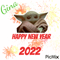 Gina - Happy New Year Animated GIF