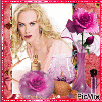 Perfume de color rosa - Nemokamas animacinis gif