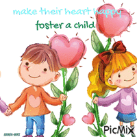 Fostering-child-kids-hearts Gif Animado
