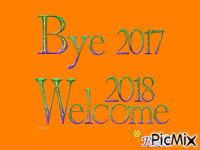 welcome 2018 - Darmowy animowany GIF