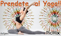 prendete al yoga - GIF animado grátis