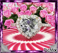 coração de diamante Animated GIF