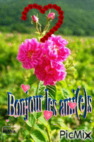 Bonjour les ami(e)s - Безплатен анимиран GIF