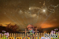 Beneath Starry Skies - GIF animado gratis