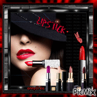 Lipstick passion - GIF animé gratuit
