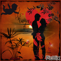 L'amour dans l'ombre - GIF animado gratis