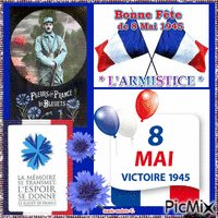 * L'Armistice & Victoire 1945 - Бесплатный анимированный гифка