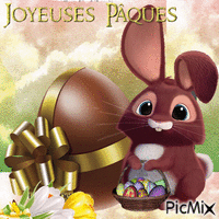 Joyeuses Pâques - Darmowy animowany GIF