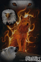 loup de feu - Nemokamas animacinis gif