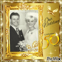 50th Wedding Anniversary анимированный гифка