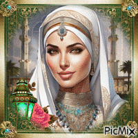 Beauté musulmane - GIF animado gratis