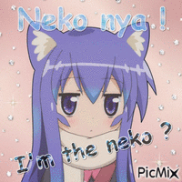 Neko anime - GIF animé gratuit