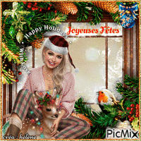 Joyeuses Fêtes / Happy Holidays animeret GIF