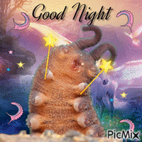 Velvet Worm Good Night - GIF animado gratis