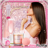 Pink Champagne Animated GIF