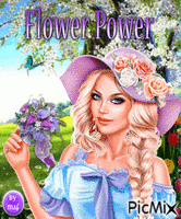 Flower Power анимированный гифка