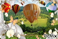 Voyage en montgolfière ! - png gratis