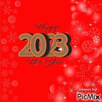 2023-Happy New Year GIF animé