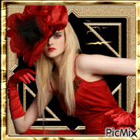 red and gold animēts GIF