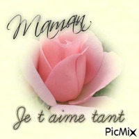 Maman Je t'aime - Бесплатный анимированный гифка