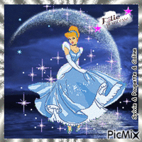 princesse  Cendrillon - GIF animé gratuit