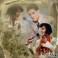 Elvis Presley par BBM - Бесплатный анимированный гифка